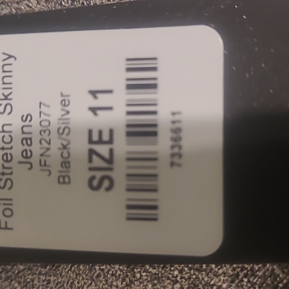 NWT Fashion Nova foil jeans sz11 - Picture 5 of 5